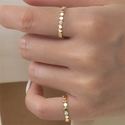 14K Gold Filled Bead Band Ring