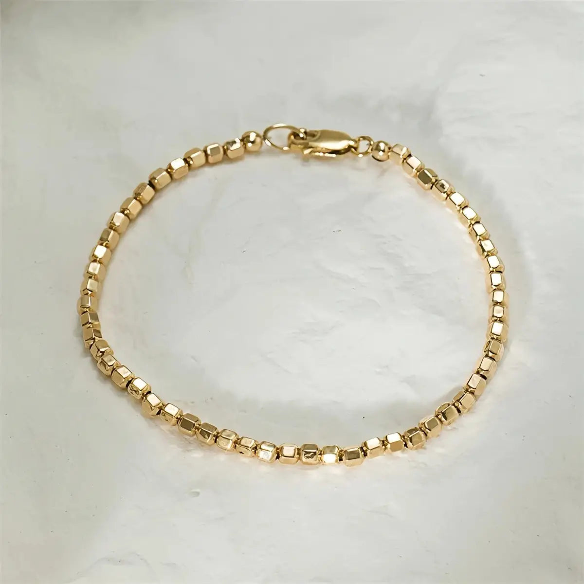 4mm 14K Gold Filled Bead Bracelet Womens Jewellery Lumorelle