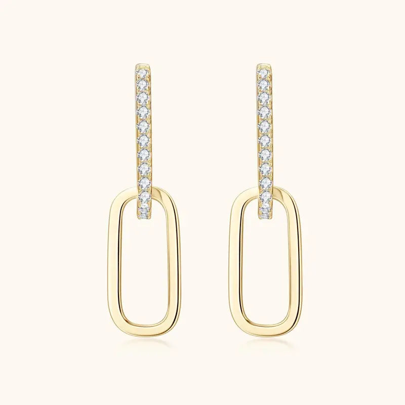 Chain Link Drop Earrings in 18K Gold-Plated Sterling Silver