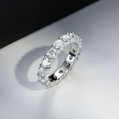 Moissanite Eternity Band Ring