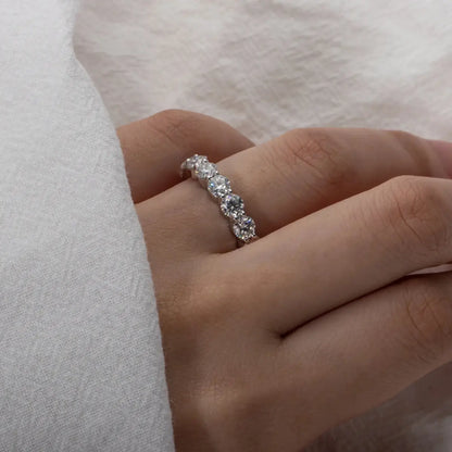 Moissanite Eternity Band Ring