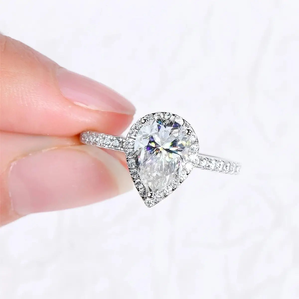 Pear Shaped Engagement Ring